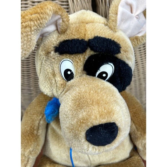 plush brown dog with black eye New Concepts Hong Kong scrappy Vintage - Picture 10 of 11